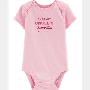 🎉HP🎉 Carter's "Already Uncle's Favorite" Onesie